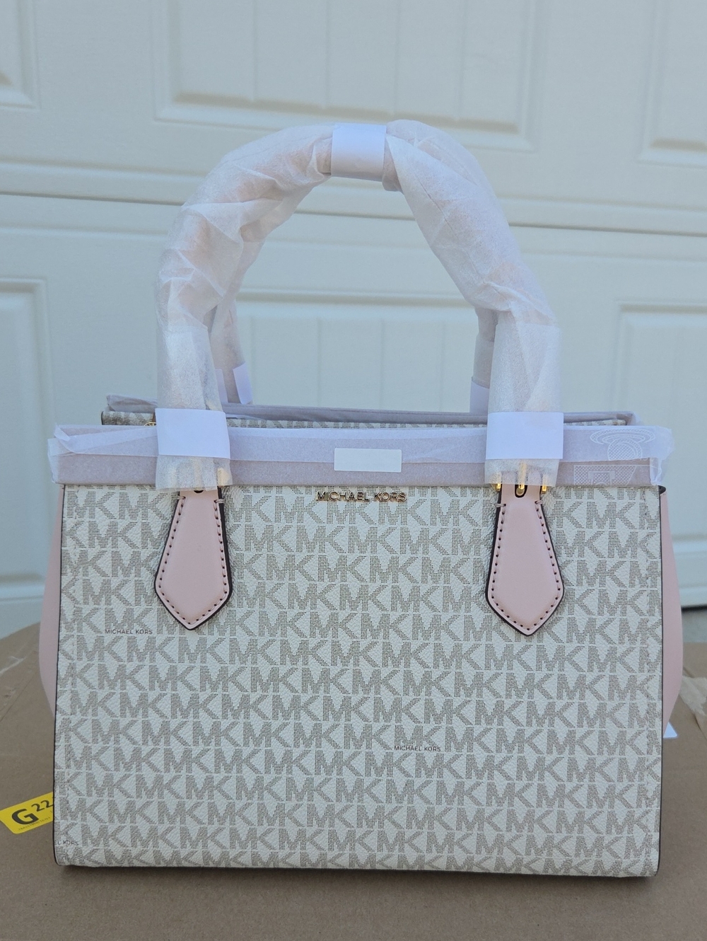 Michael Kors Marilyn Medium Signature Logo Convertible Satchel